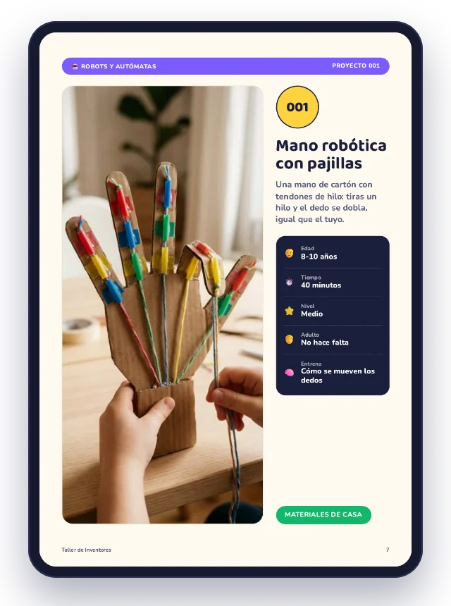 Portada del proyecto: foto grande y ficha